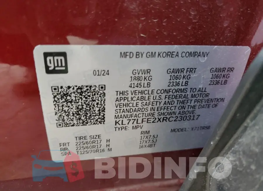 KL77LFE2XRC230317 Photo# 13
