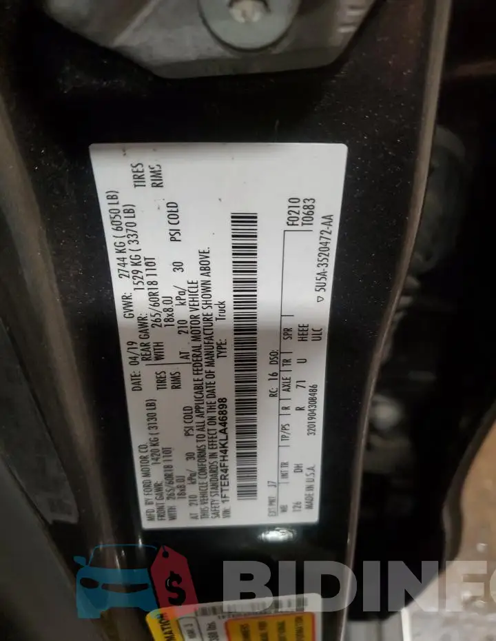 1FTER4FH4KLA46898 Photo# 12