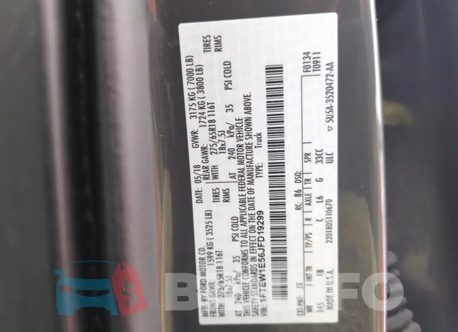 1FTEW1E56JFD19299 Photo# 12