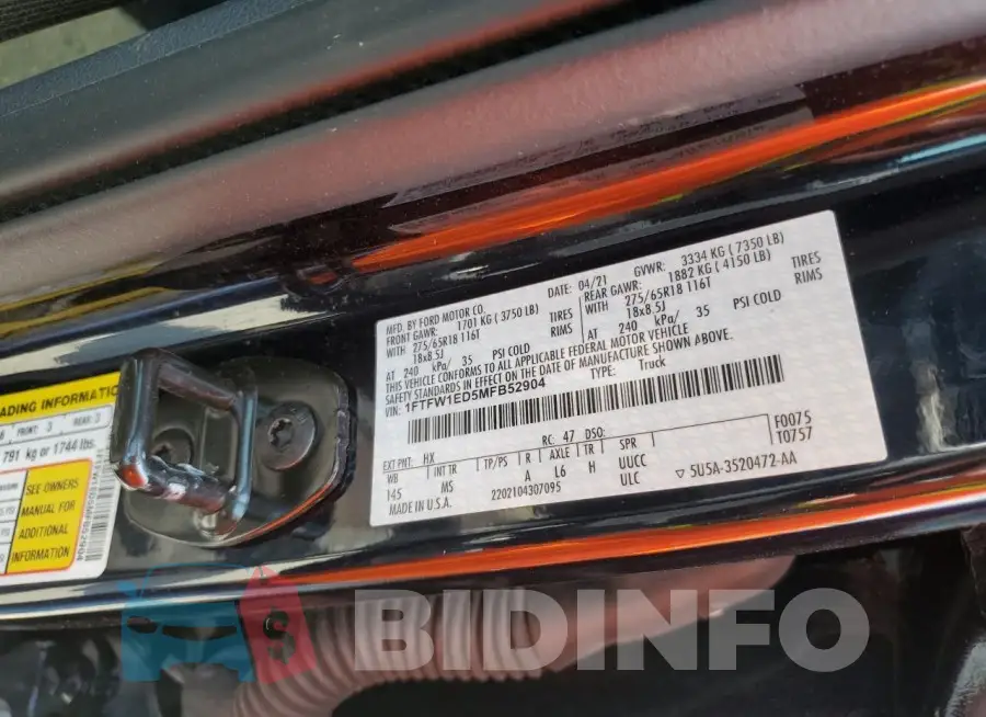 1FTFW1ED5MFB52904 Photo# 13