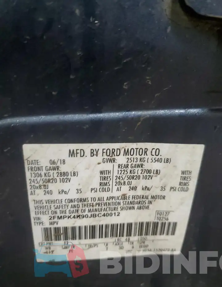 2FMPK4K90JBC40012 Photo# 13