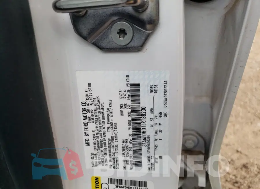 3FA6P0HD1LR188230 Photo# 12