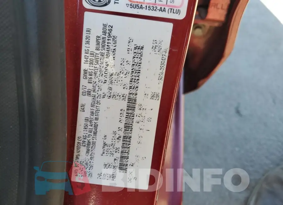 3FADP4EJ8HM119662 Photo# 12
