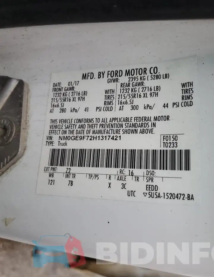 NM0GE9F72H1317421 Photo# 13