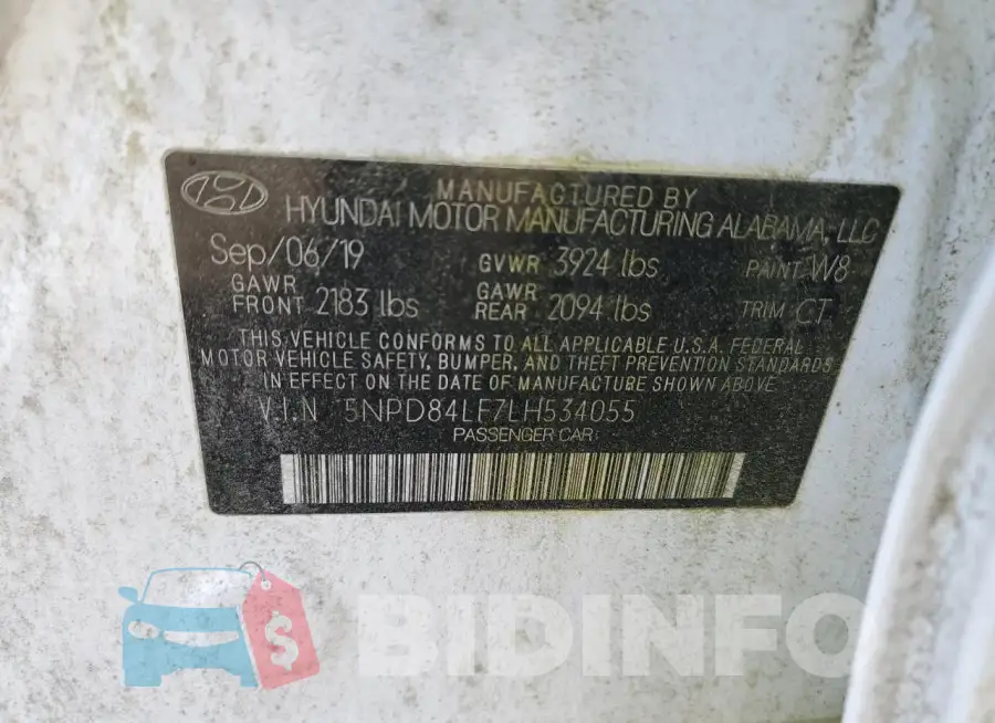 5NPD84LF7LH534055 Photo# 13