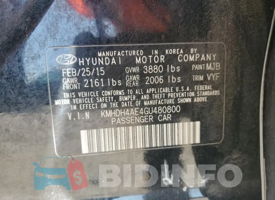 KMHDH4AE4GU480800 Photo# 13