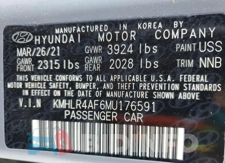 KMHLR4AF6MU176591 Photo# 12