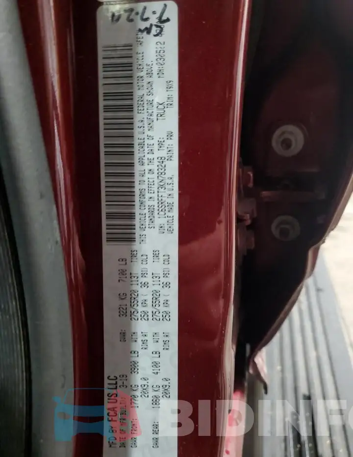 1C6SRFFT3KN783248 Photo# 12