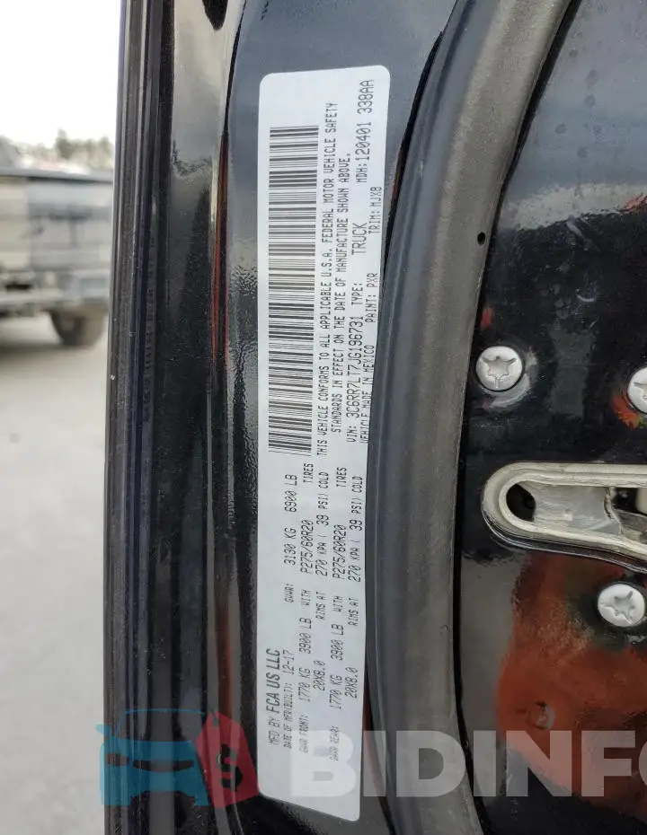 3C6RR7LT7JG196731 Photo# 12