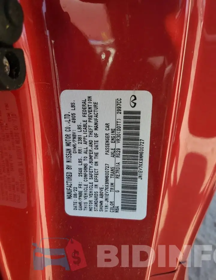 JN1EV7KK9NM600727 Photo# 13