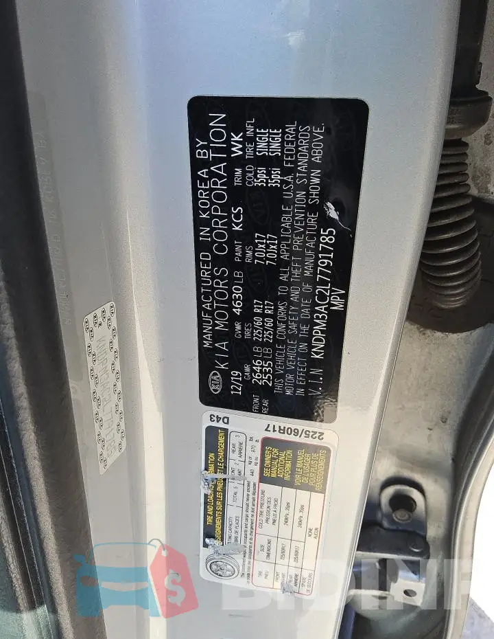 KNDPM3AC2L7791785 Photo# 12