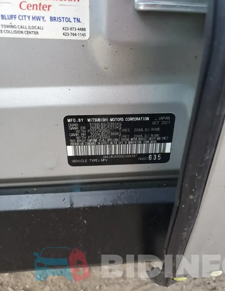 JA4J4UA85NZ044397 Photo# 13
