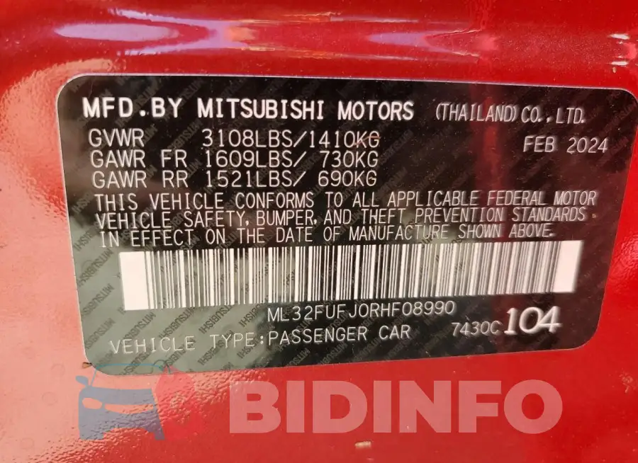 ML32FUFJ0RHF08990 Photo# 13