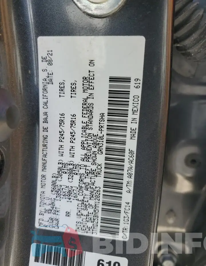 3TMDZ5BN5MM120263 Photo# 12