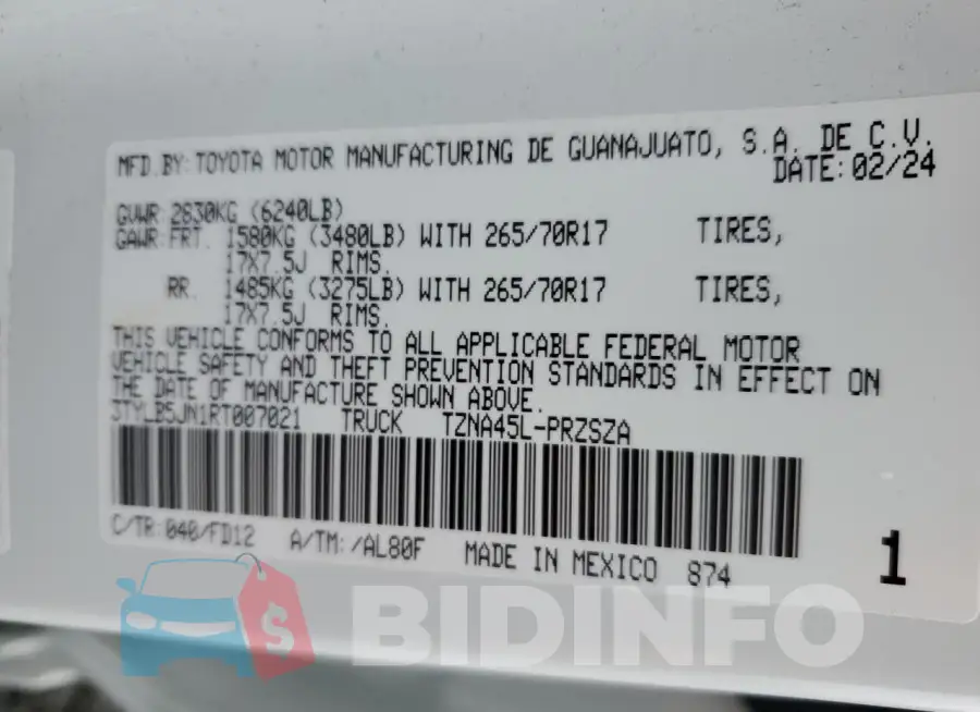 3TYLB5JN1RT007021 Photo# 12