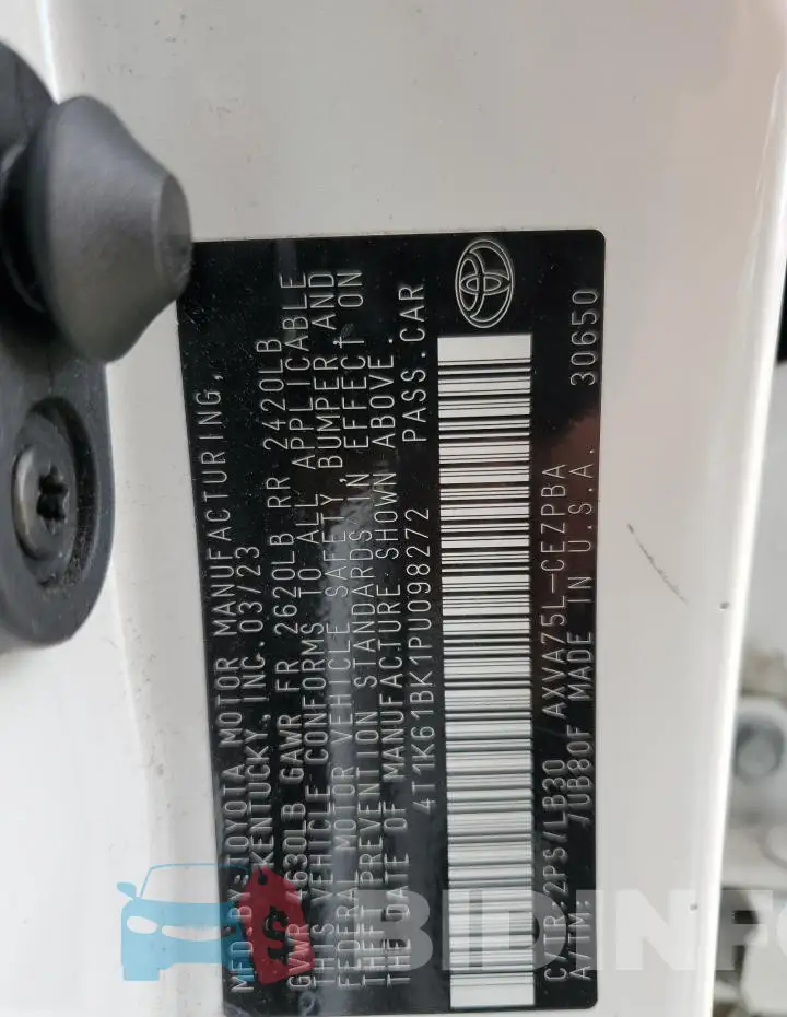 4T1K61BK1PU098272 Photo# 13