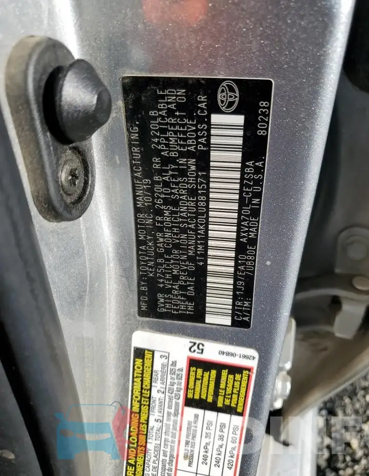 4T1M11AK0LU881571 Photo# 12