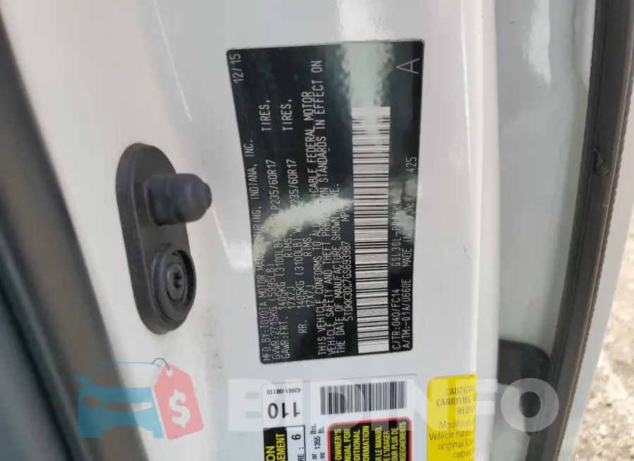 5TDKK3DC7GS693987 Photo# 13