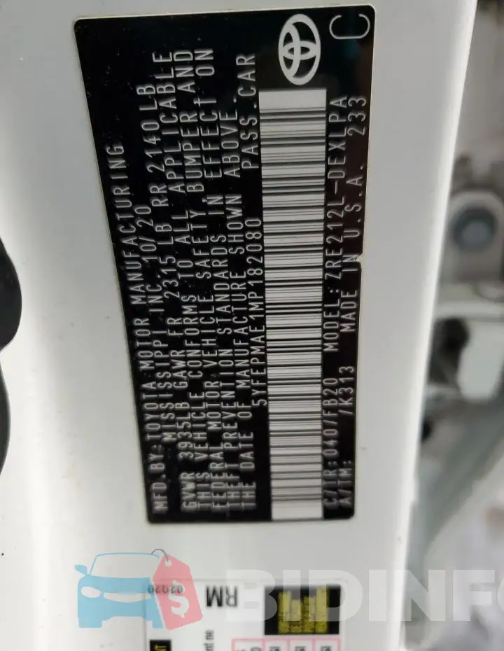 5YFEPMAE1MP182080 Photo# 12