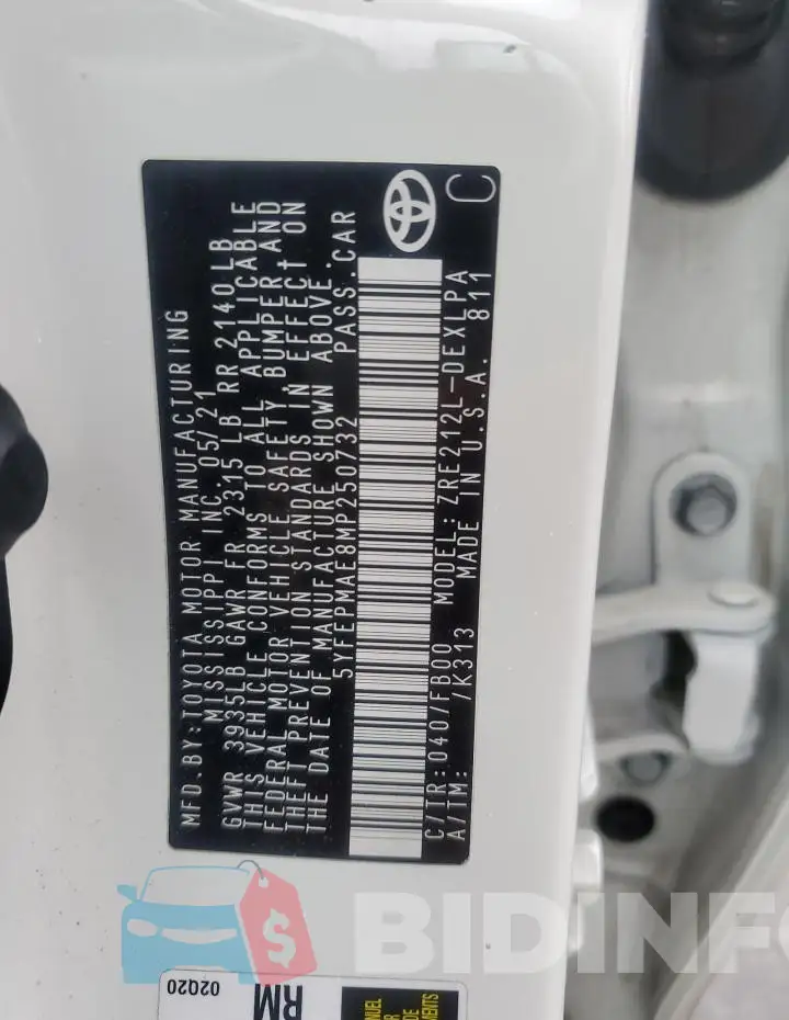 5YFEPMAE8MP250732 Photo# 12