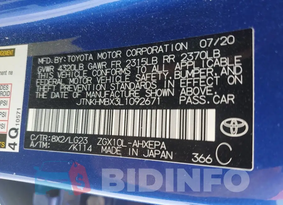 JTNKHMBX3L1092671 Photo# 13