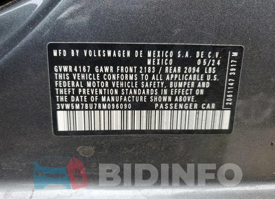 3VW5M7BU7RM096090 Photo# 12