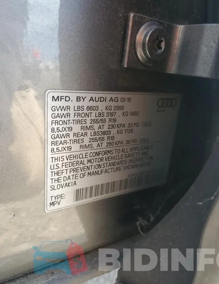 WA1LABF77HD030119 Photo# 13