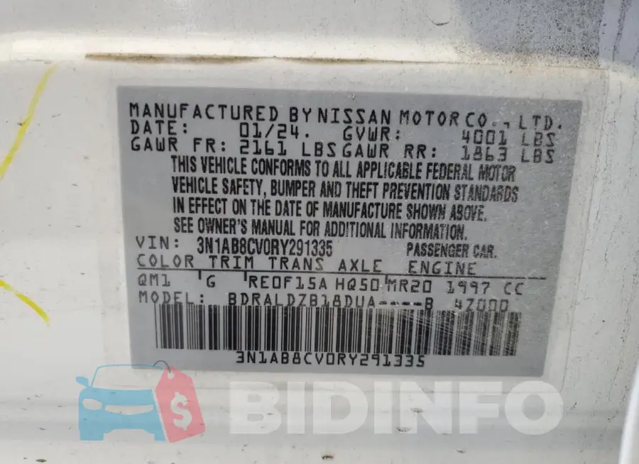3N1AB8CV0RY291335 Photo# 12