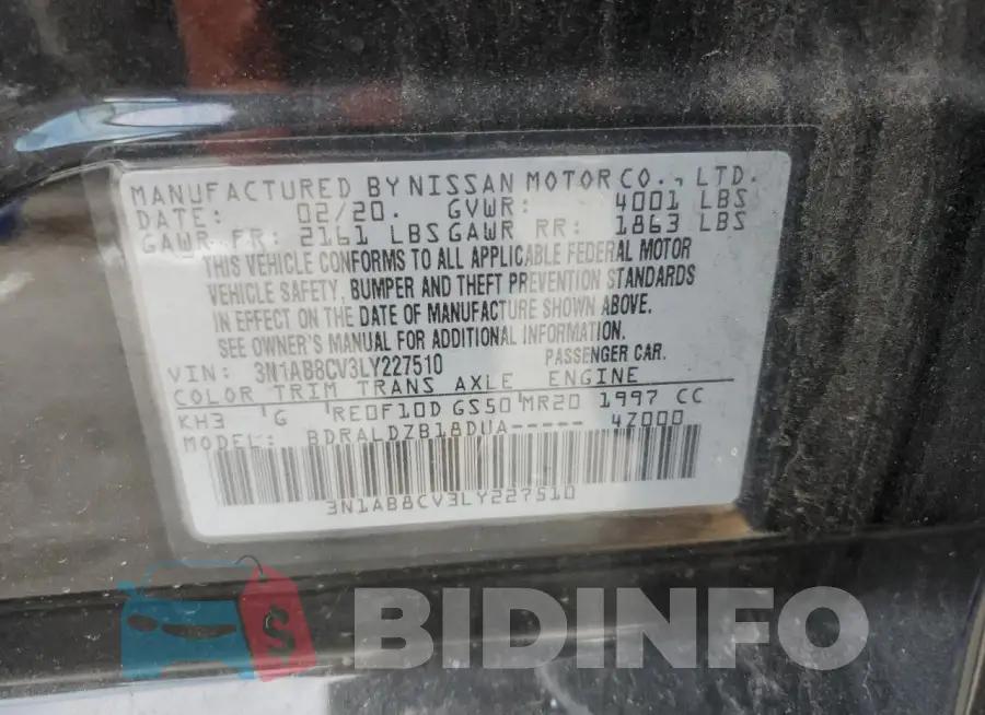 3N1AB8CV3LY227510 Photo# 12