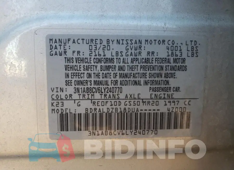 3N1AB8CV6LY240770 Photo# 12