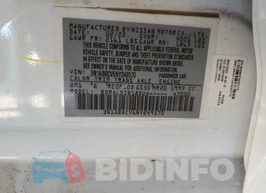 3N1AB8CV6NY249570 Photo# 12