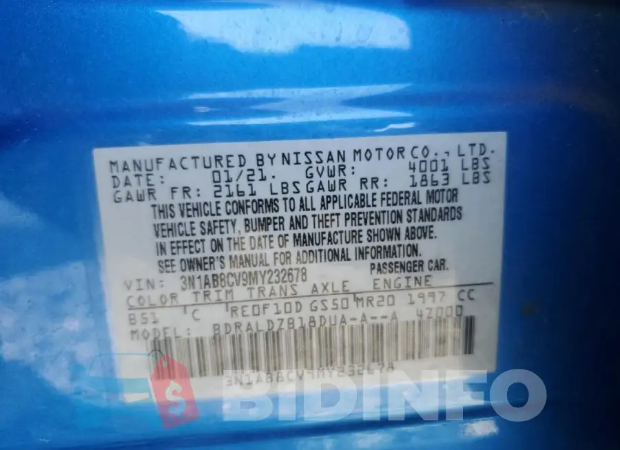 3N1AB8CV9MY232678 Photo# 12