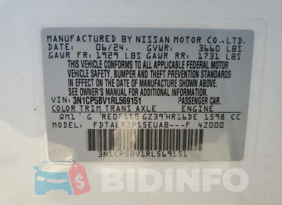 3N1CP5BV1RL569151 Photo# 13