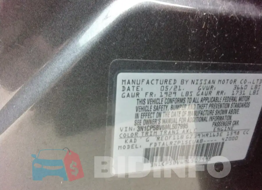 3N1CP5BV6ML507995 Photo# 14