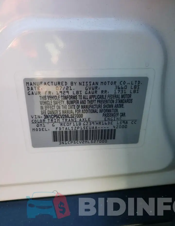 3N1CP5CV2ML527000 Photo# 13