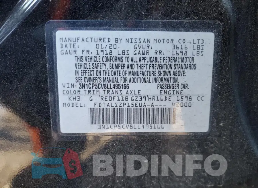 3N1CP5CV8LL495166 Photo# 12