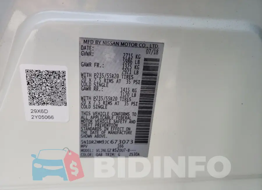 5N1DR2MM9JC673073 Photo# 13