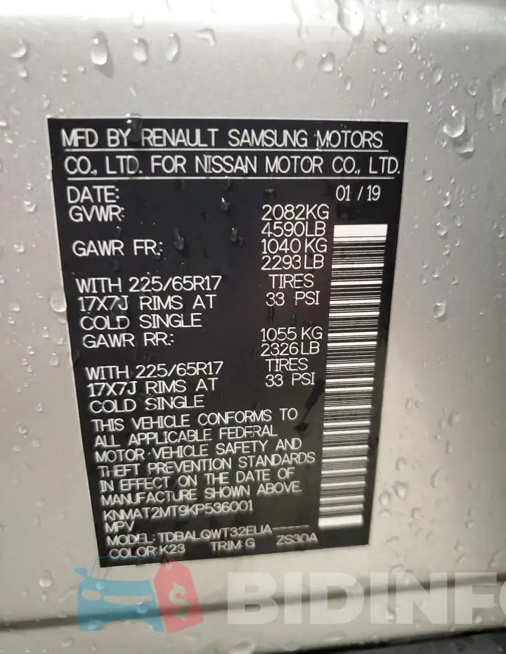 KNMAT2MT9KP536001 Photo# 12
