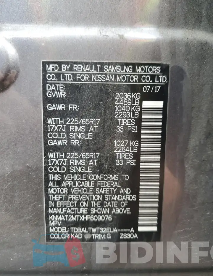 KNMAT2MTXHP609076 Photo# 13