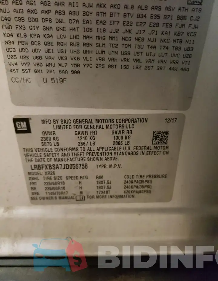 LRBFXBSA7JD056758 Photo# 13
