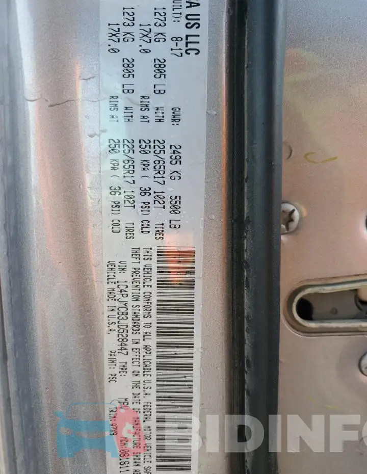 1C4PJMCB3JD528447 Photo# 12