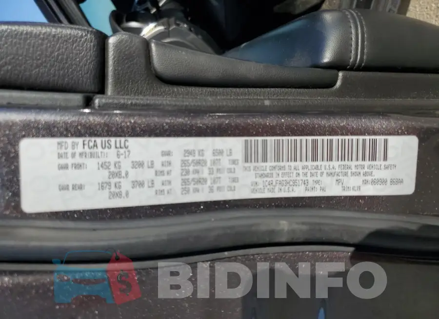 1C4RJFAG3HC951743 Photo# 13