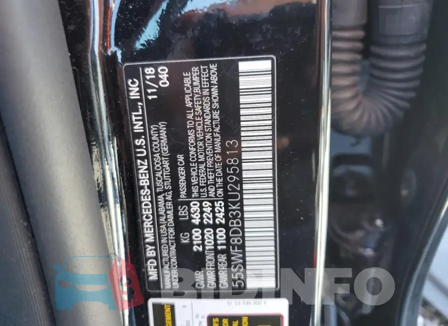 55SWF8DB3KU295813 Photo# 12