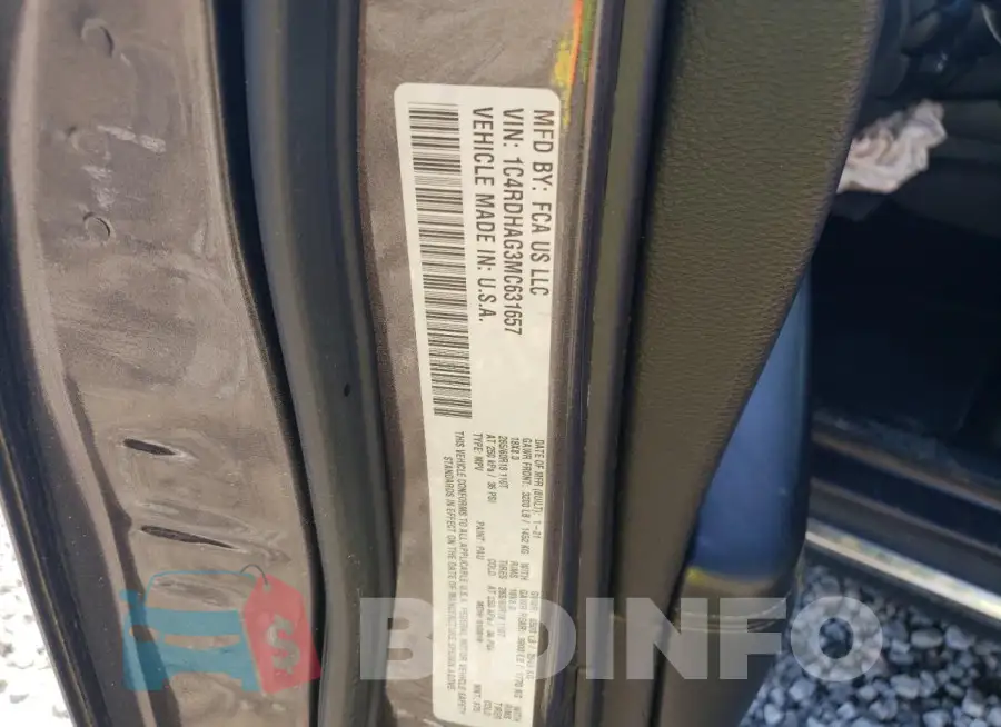 1C4RDHAG3MC631657 Photo# 13
