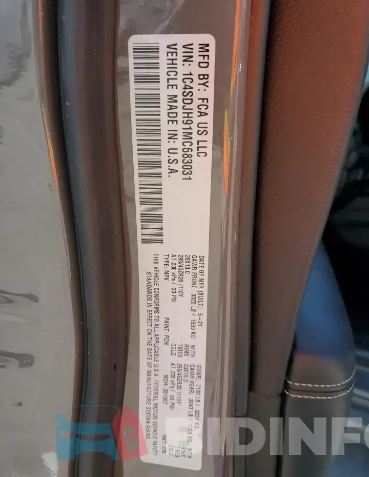 1C4SDJH91MC683031 Photo# 12