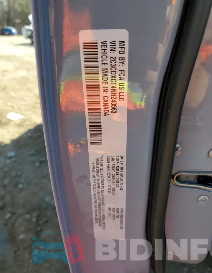 2C3CDXCT4NH240563 Photo# 12