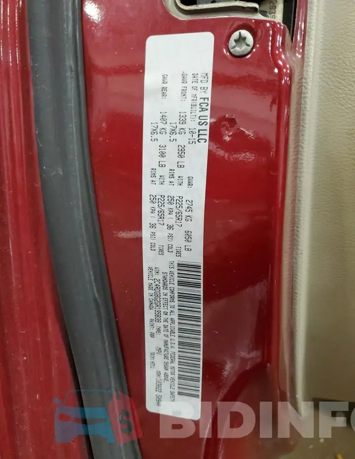 2C4RDGBG2GR195839 Photo# 14