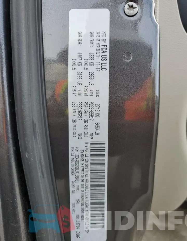 2C4RDGBG8JR138021 Photo# 13