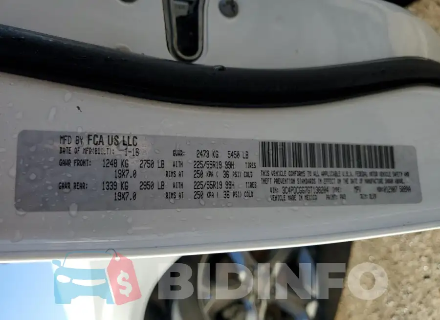 3C4PDCGG7GT138204 Photo# 13