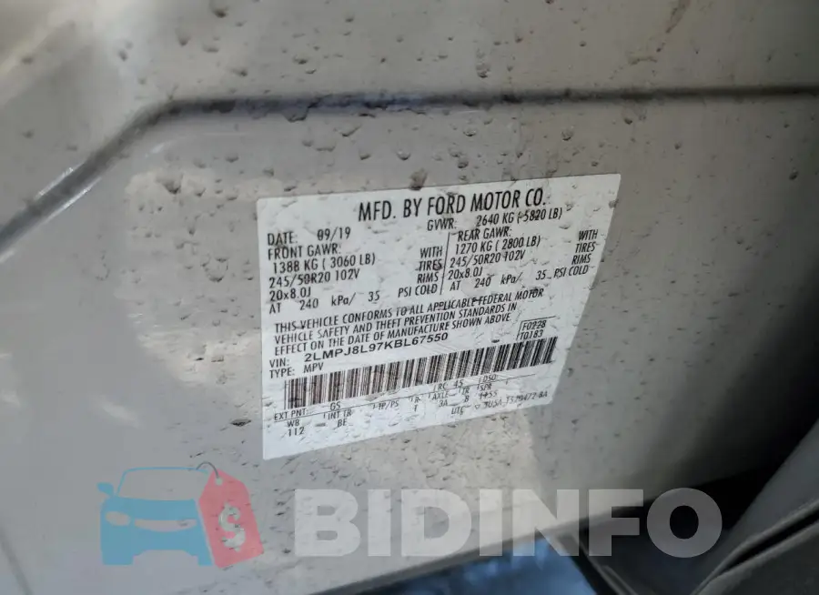 2LMPJ8L97KBL67550 Photo# 13